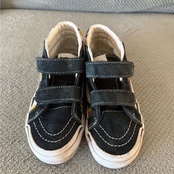 Kids Floral Cow Print High-Top Vans - Picture 2 of 6